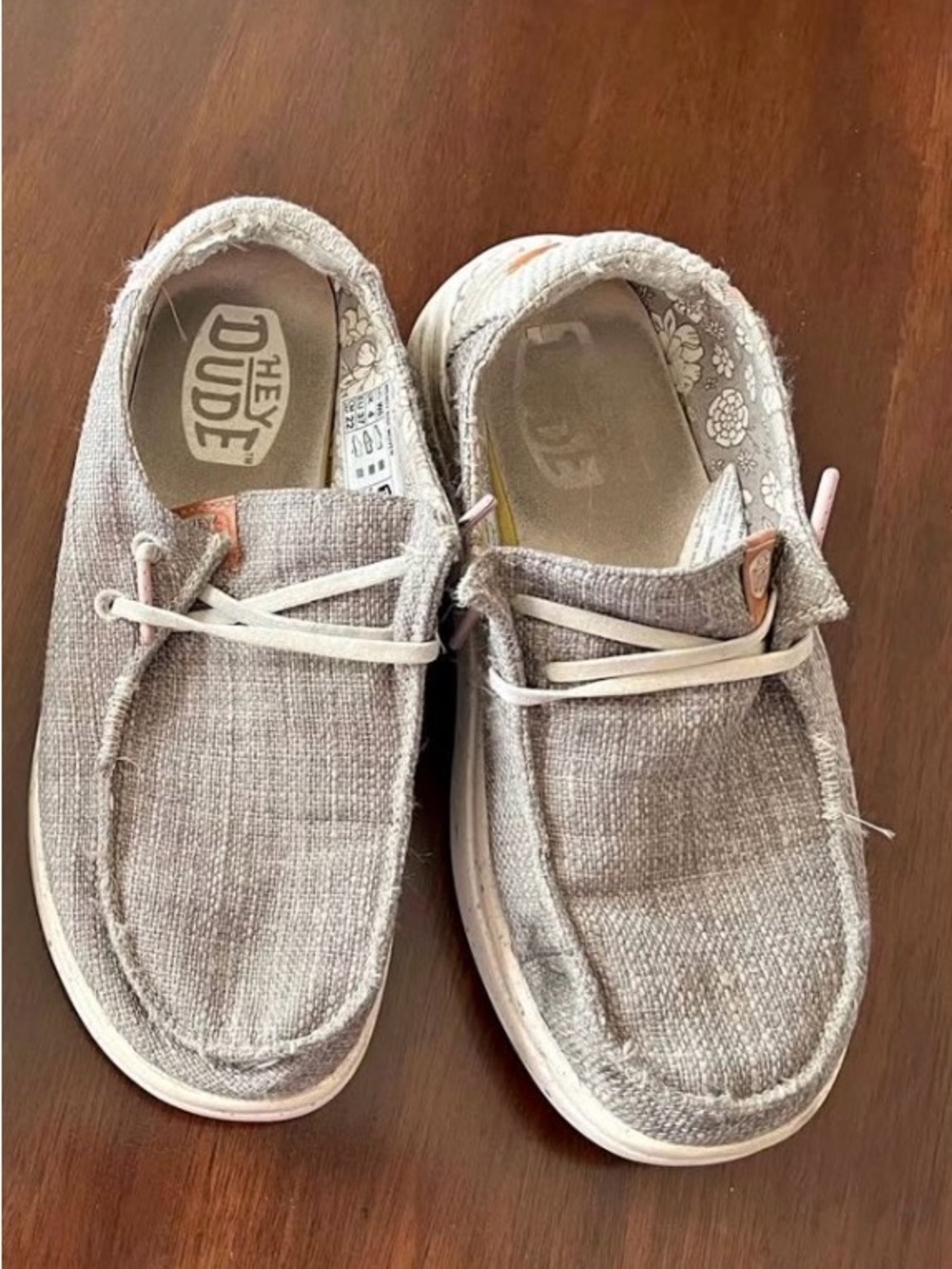 Woman’s Heather Gray Slip-On Shoes - Picture 2 of 2